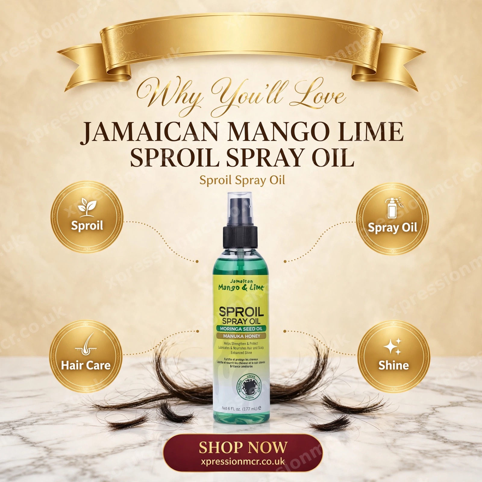 Jamaican Mango & Lime Sproil Spray Oil 6oz / 177mL