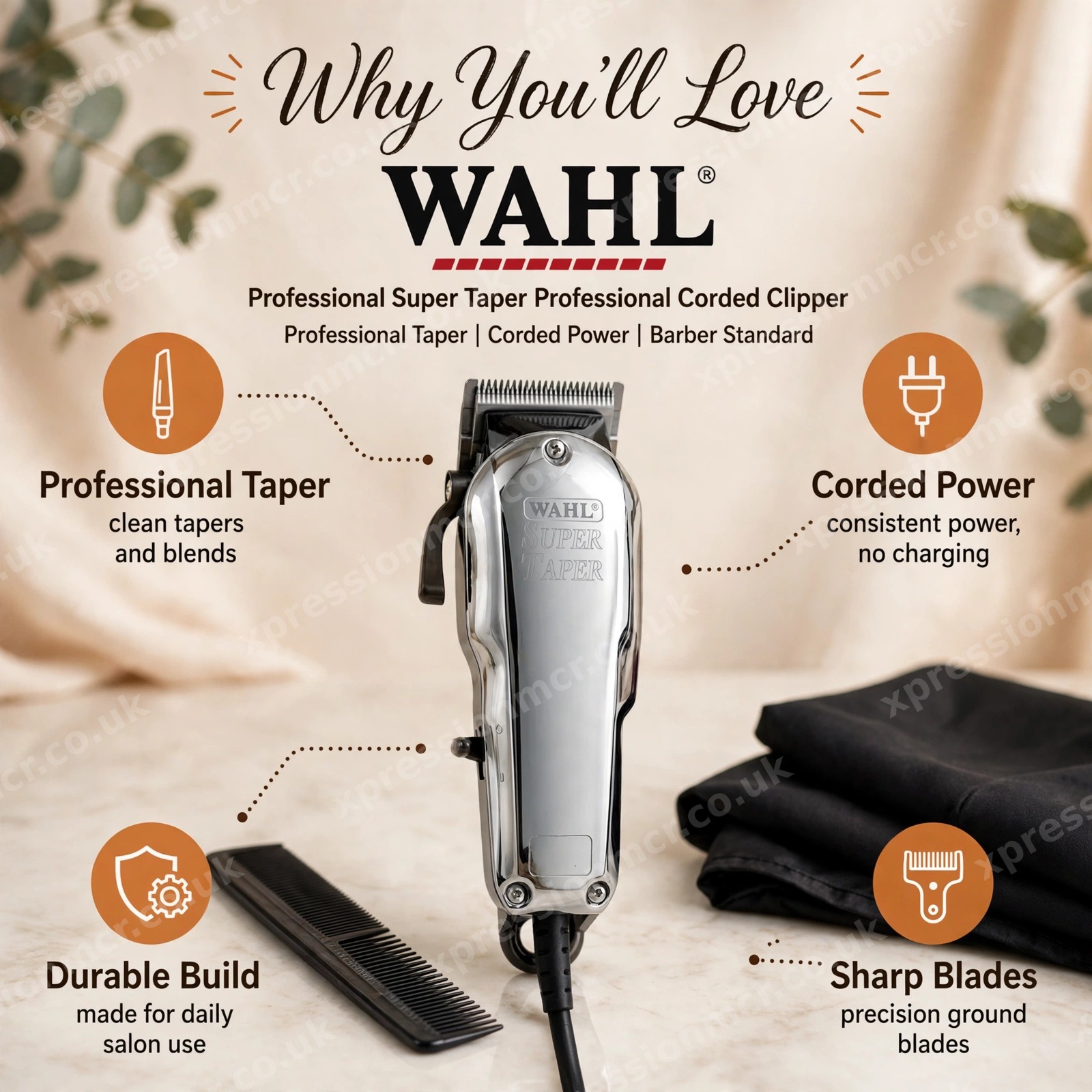 Wahl Professional Super Taper Professional Corded Clipper