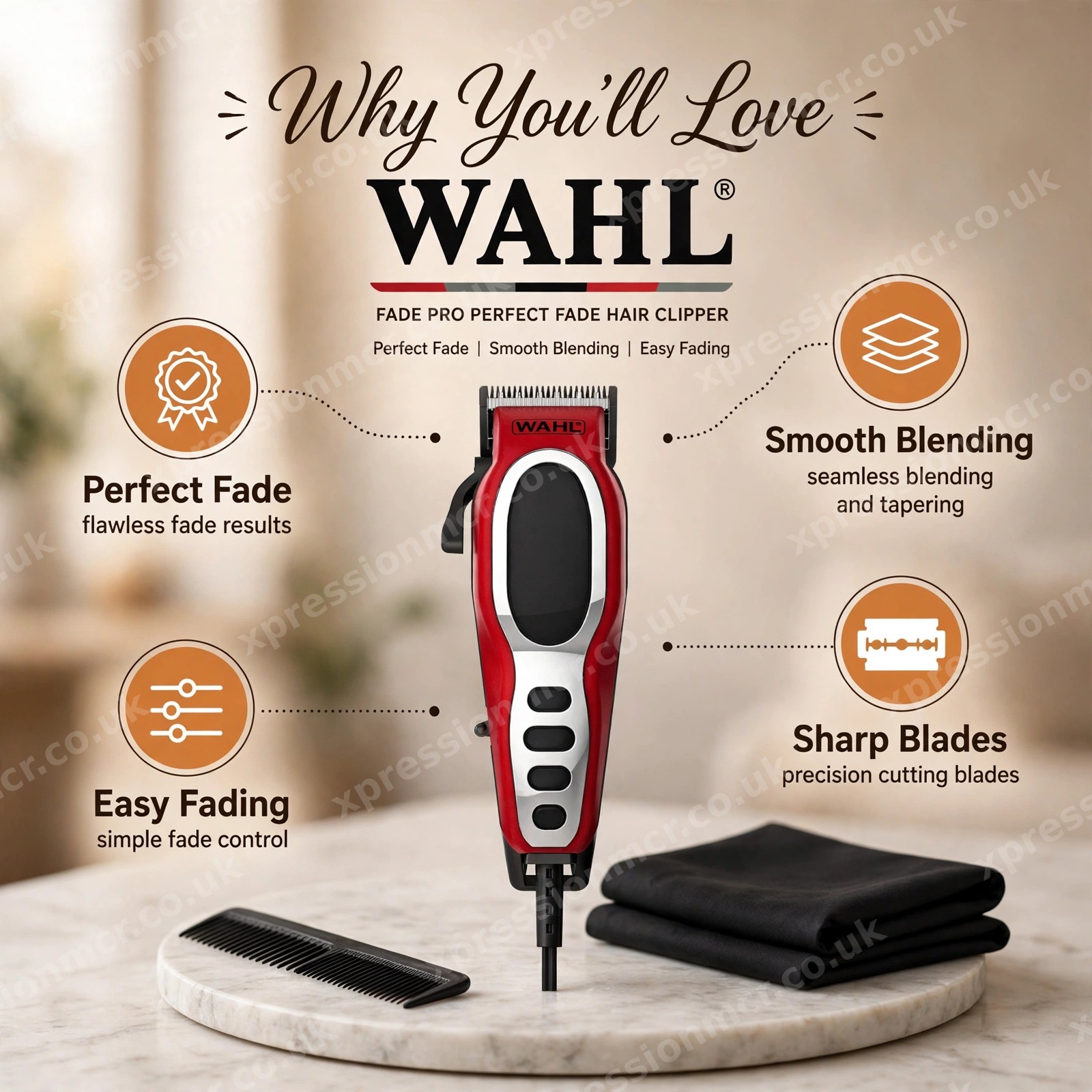 WAHL FADE PRO PERFECT FADE HAIR CLIPPER