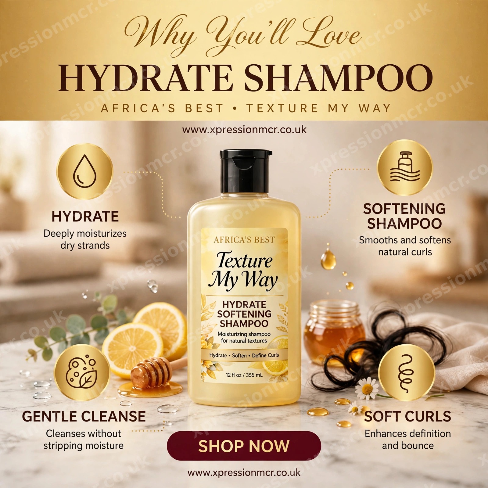 Africa's Best Texture My Way Hydrate Softening Shampoo 12fl.oz / 355ML