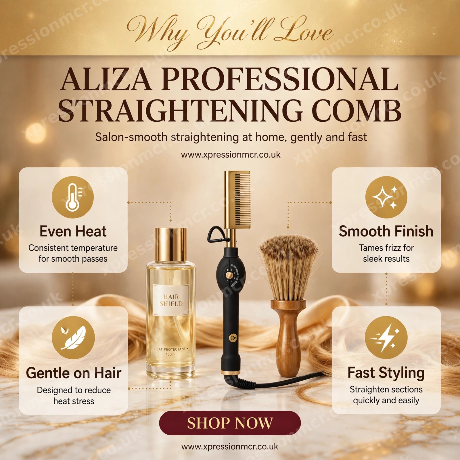 Aliza Professional Straightening Comb