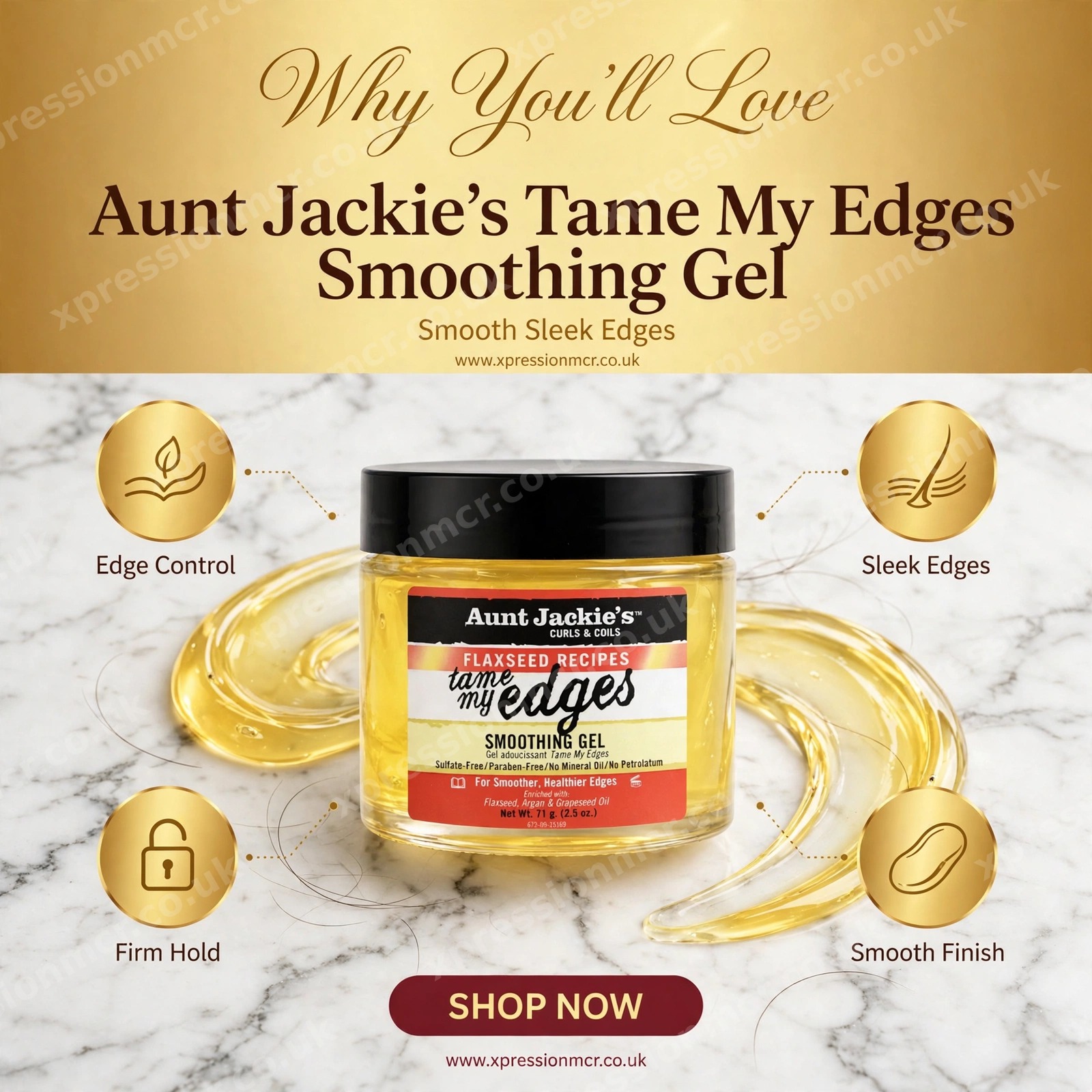 Aunt Jackie’s Tame My Edges Smoothing Gel - 2.5oz