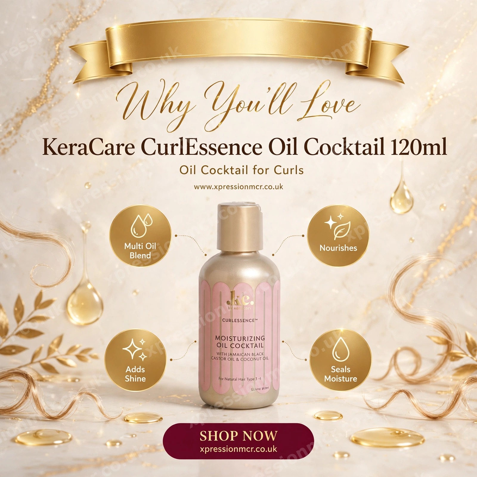 KeraCare CurlEssence Oil Cocktail (120ml)