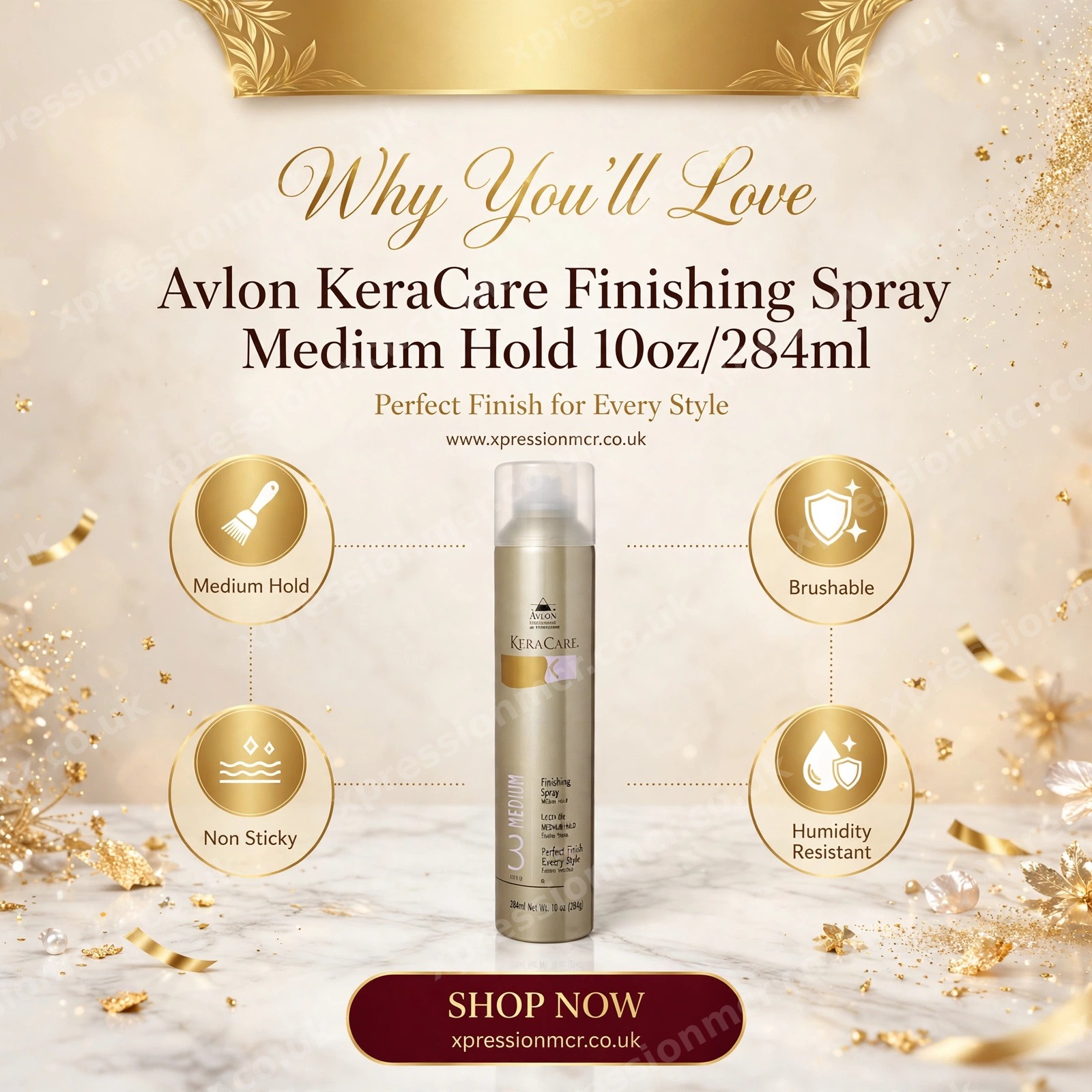 Avlon KeraCare Finishing Spray (Medium Hold) 10oz / 284mL