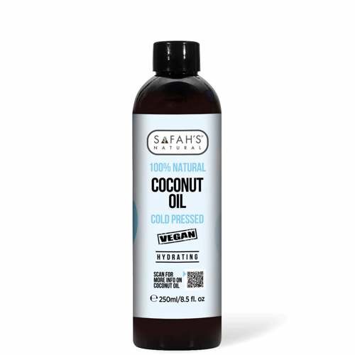 Safah's Natural Coconut Oil Cold Press 100Ml-250Ml