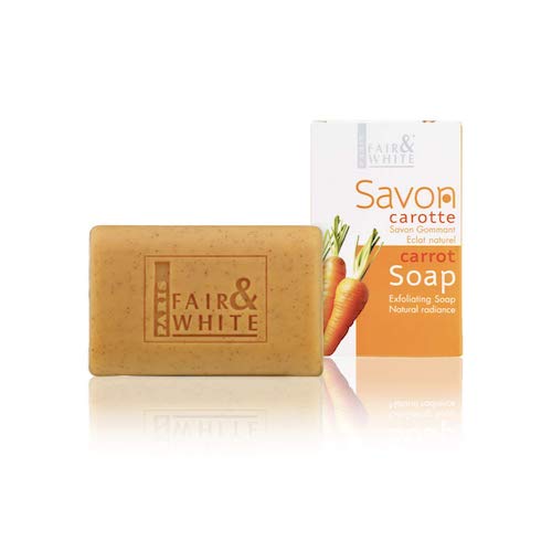 FAIR & WHITE Original Exfoliating Soap - Repairing & Nourishing, 200g / 7oz with Carrot Oil