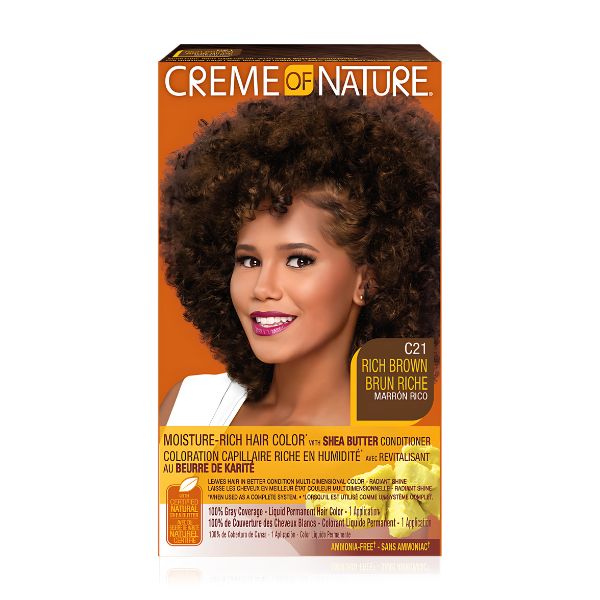 Creme Of Nature Color C21 Rich Brown Kit