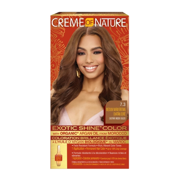 Creme Of Nature Exotic Shine Colour With Argan Oil From Morocco 7.3 Medium Warm Brown