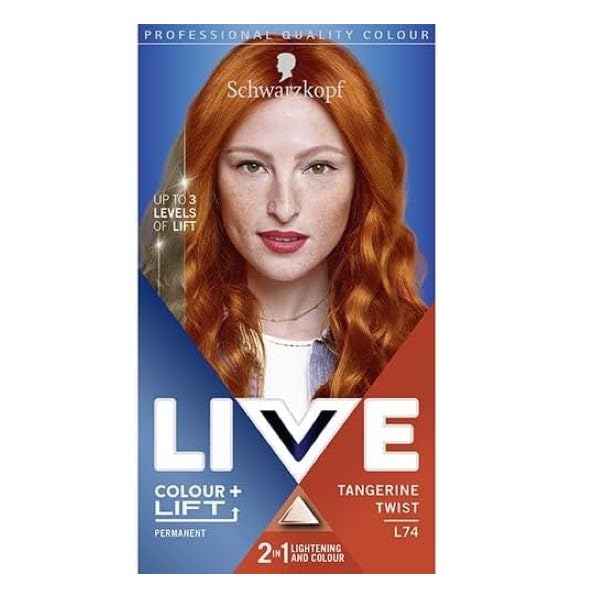 Schwarzkopf LIVE L74 TANGERINE TWIST Permanent Hair Dye Colour