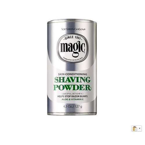 Magic Shaving Powder Platinum ( Aloe & Vit E) 4.5 oz.