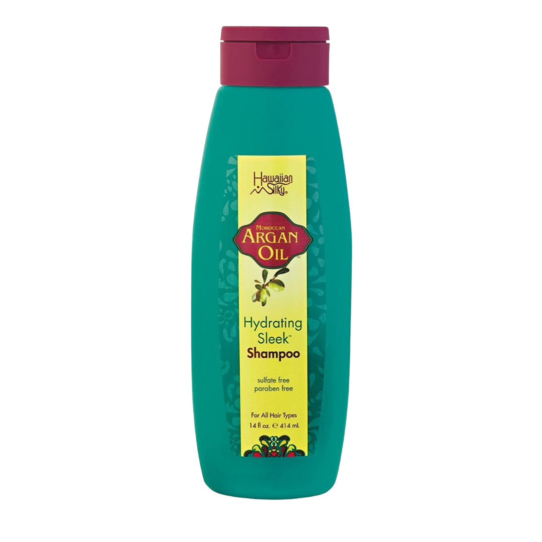 Hawaiian Silky Argan Oil Hydrating Sleek Shampoo, 14 fl.oz